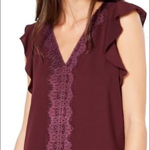 Michael Kors Lace Trim Blouse